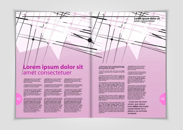 Layout tidningen illustration — Stock vektor