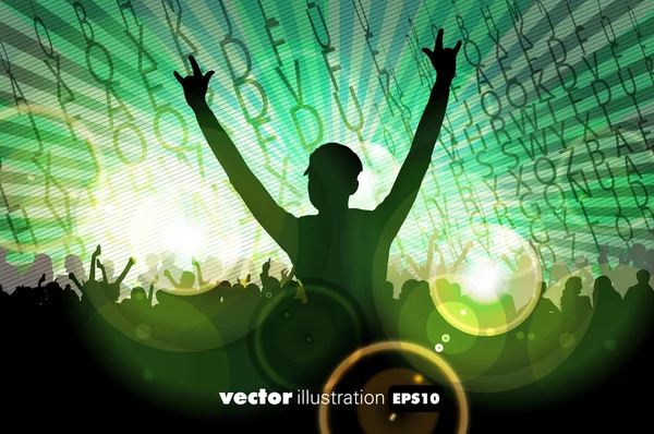 Big music event illustration — Stock Vector