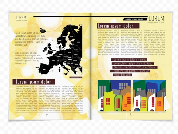 Layout tidningen illustration — Stock vektor