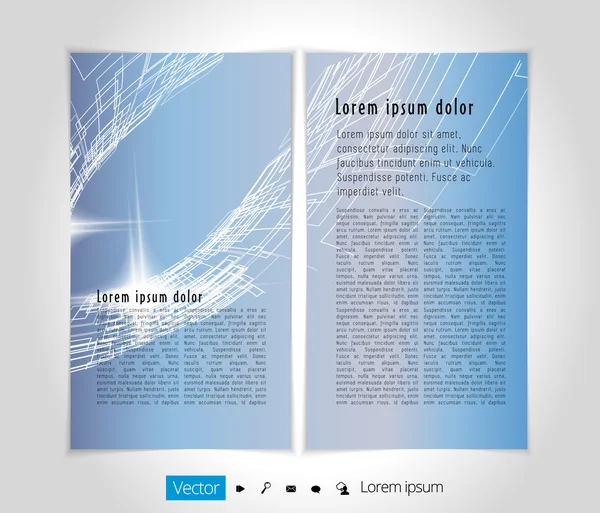 Lay-out brochure illustratie — Stockvector