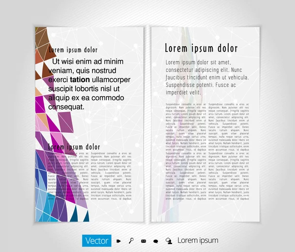 Lay-out brochure illustratie — Stockvector