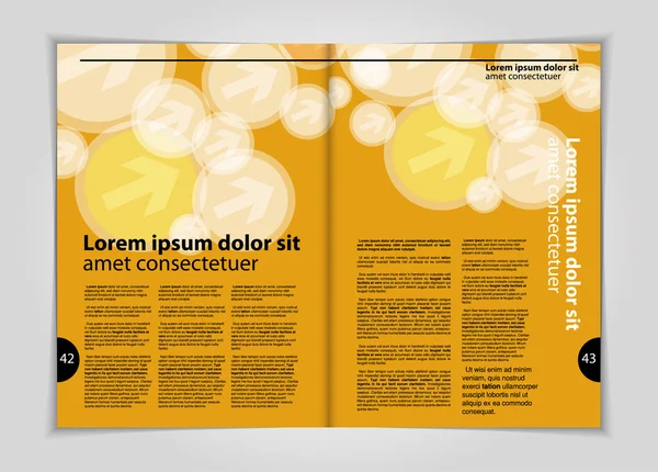 Layout tidningen illustration — Stock vektor