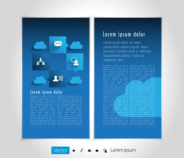 Layout brochure illustration — Stock Vector