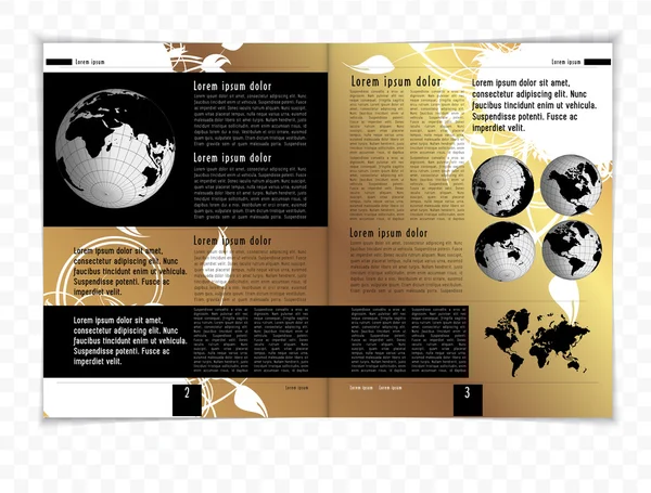 Aranjament gata pentru revista ta — Vector de stoc