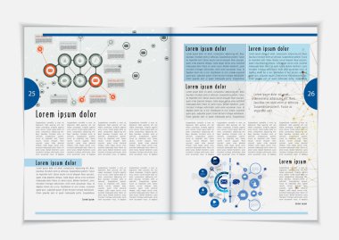 dergi veya broşür tasarım düzeni