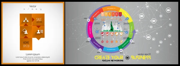 Infographic vektör illusrtation — Stok Vektör