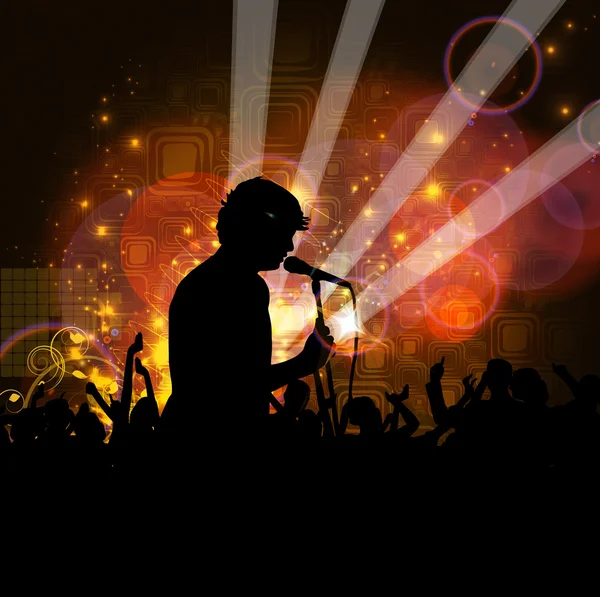 Illustration de concert fond — Image vectorielle