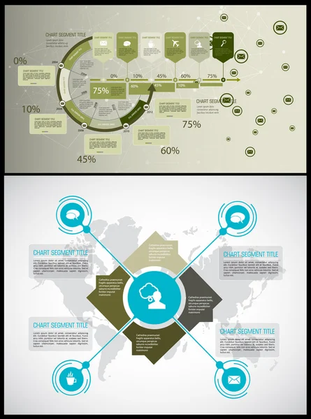 Infographic design template — Stock Vector