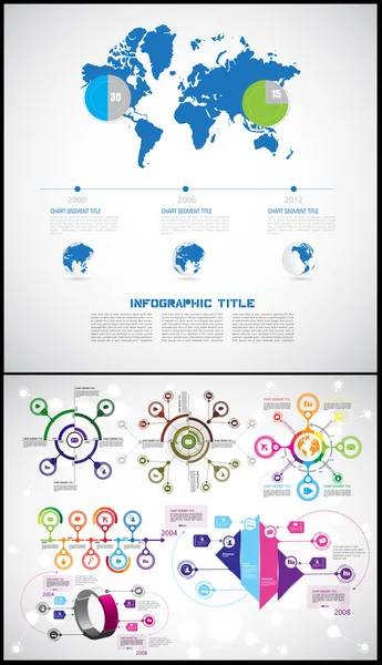 Illusione vettoriale infografica — Vettoriale Stock