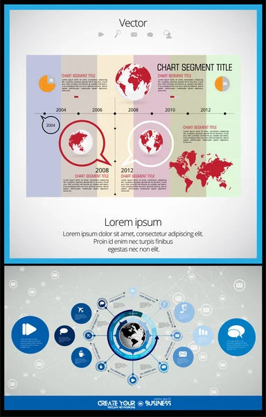 Ilustración vectorial infográfica — Archivo Imágenes Vectoriales