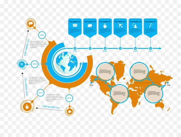 Illustrazione del concetto infografico — Vettoriale Stock