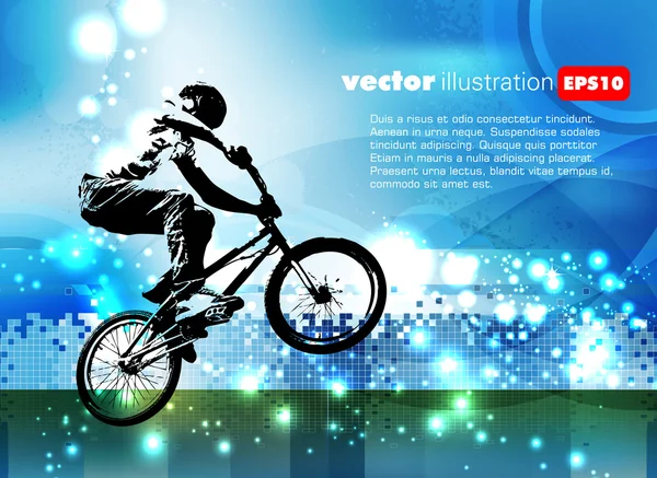BMX ποδήλατο εικονογράφηση — Διανυσματικό Αρχείο