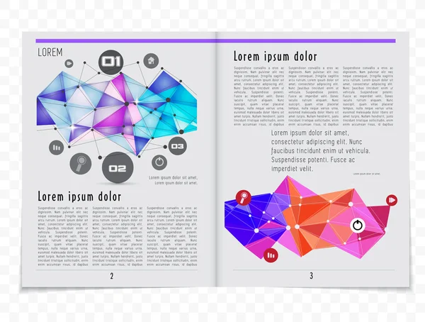 Revista ou revista de layout de imprensa — Vetor de Stock