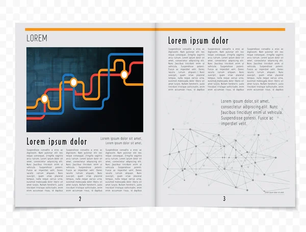 Düzen basın dergisi — Stok Vektör