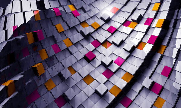 Футуристический фон 3D
