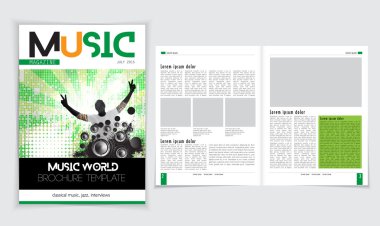 Açık dergi illüstrasyon