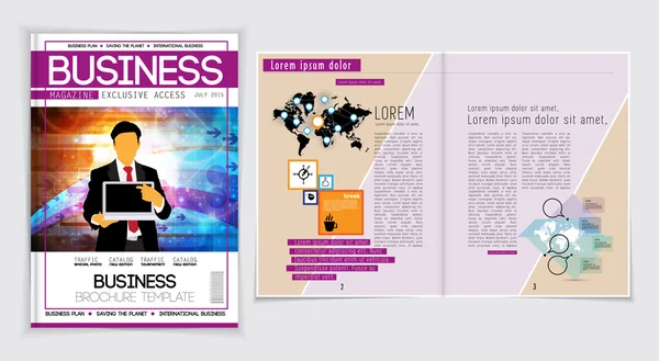 Magazine Business layout — Image vectorielle