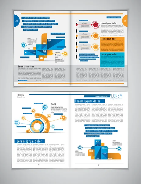 Revista de diseño empresarial — Vector de stock