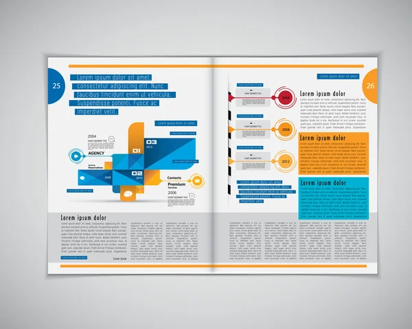 Revista de layout de negócios — Vetor de Stock