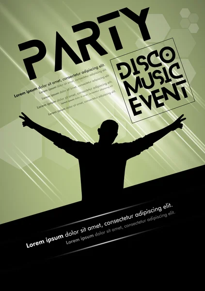 Disco Music Event illustration — Stock Vector