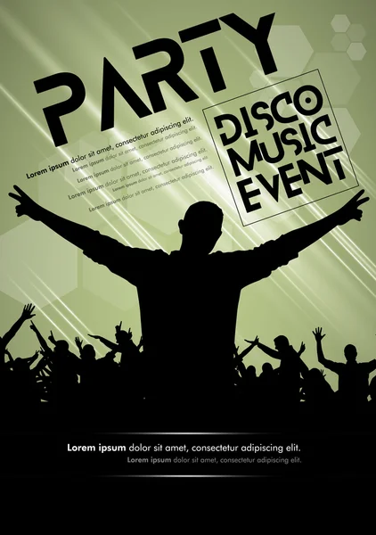 Disco Music Event illustration — Stock Vector