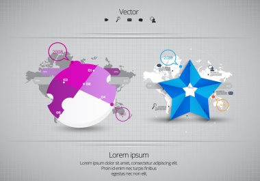 İş infographics illüstrasyon