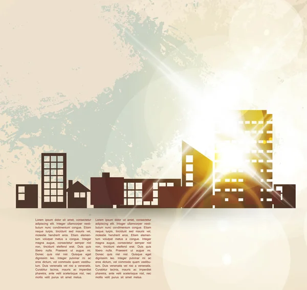 City skyline illustration — Stock vektor