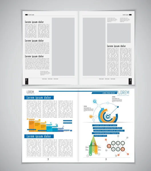 Layout tidningen illustration — Stock vektor