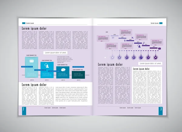 Revista de diseño empresarial — Vector de stock