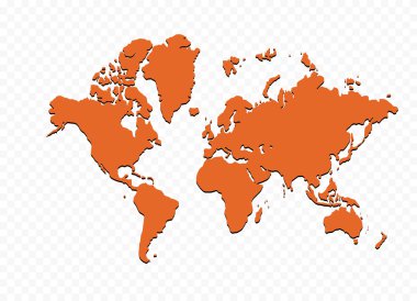 Dünya haritası illüstrasyonu