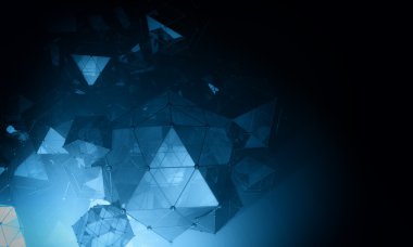 3D fütüristik arka plan