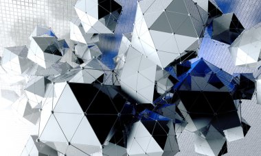 3D fütüristik arka plan