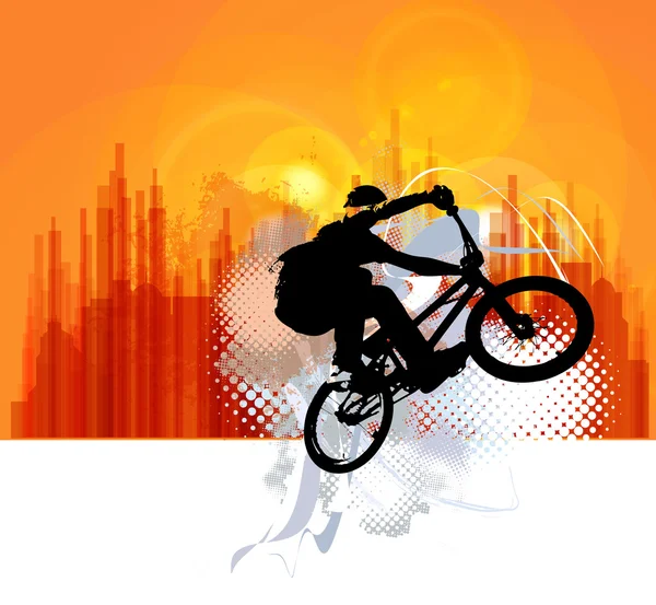 Bmx Biker Illustration — Stockfoto