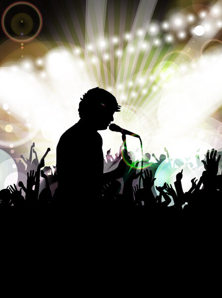 Concert party illustration