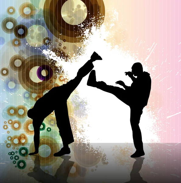 Karate formazione illustrazione — Foto Stock