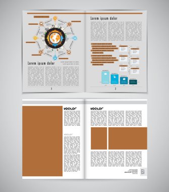 Dergi illüstrasyon yaymak