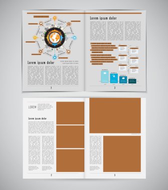 Dergi illüstrasyon yaymak