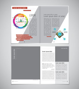 Düzen broşür illüstrasyon