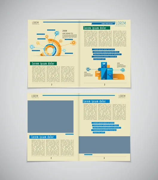 Ilustración revista Layout — Archivo Imágenes Vectoriales