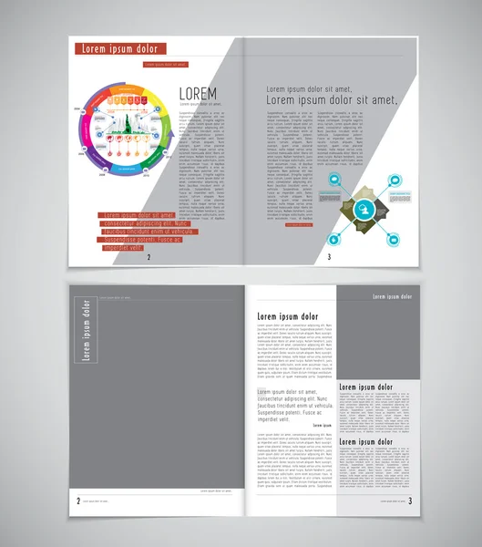 布局宣传册插图 — 图库矢量图片