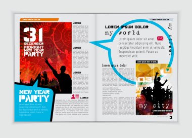 dergi veya broşür tasarım düzeni