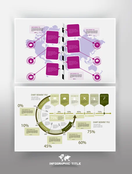 Χρονοδιάγραμμα infographics εικονογράφηση — Διανυσματικό Αρχείο