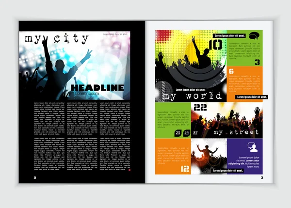 Projekt layoutu magazyn — Wektor stockowy