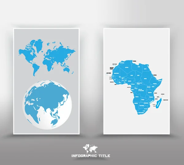 Ilustración del mapa mundial — Archivo Imágenes Vectoriales