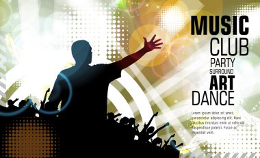 Gece parti illüstrasyon