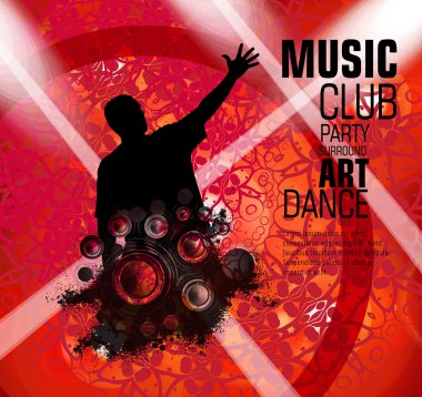 Gece parti illüstrasyon