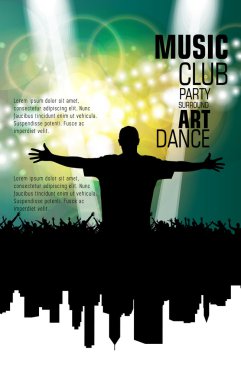 Gece parti illüstrasyon