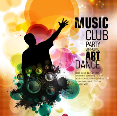 Gece parti illüstrasyon