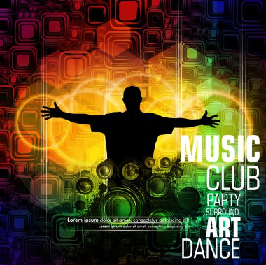 müzik arka plan illüstrasyon