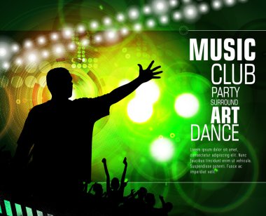 Gece parti illüstrasyon